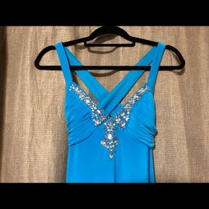 Size 2 blue prom dress